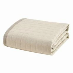 Lentendekbed Voor Tweepersoonsbed In Ivoorkleurig Katoen - Vitaleta