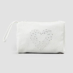 Make-uptasje Voor Dames Van Piquet Met Hartdecoratie Met Luxe Strass-steentjes - Sullivan