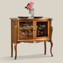 Woonkamervitrine 2 Deuren In Walnoot Of Wit Hout Gemaakt In Italië - Londen 9 Woonkamervitrine 2 Deuren In Walnoot Of Wit Hout Gemaakt In Italië - Londen -Slide Shop vetrina soggiorno 2 ante in legno noce o bianco made in italy london 3