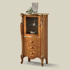 Woonkamervitrine Met 1 Glazen Deur En 3 Lades Made In Italy - London