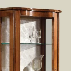 Woonkamer Vitrine Van Walnoot Of Wit Hout Met 1 Deur Made In Italy - Versaille 9 Woonkamer Vitrine Van Walnoot Of Wit Hout Met 1 Deur Made In Italy - Versaille -Slide Shop vetrina soggiorno legno noce o bianco con 1 anta made in italy versaille 4