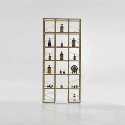 Modern Boekenkast Zia Babel Kastelen 9, In Massief Eiken