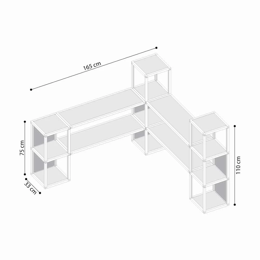Slide Modern Boekenkast Zia Babel I Castelli 4, Ambachten Made In Italy 2 Slide Modern Boekenkast Zia Babel I Castelli 4, Ambachten Made In Italy - Afbeelding 2
