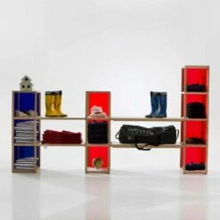 Modern Boekenkast Zia Babel Kastelen 2, Handgemaakt Product