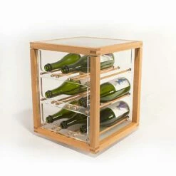 Zia Babel Towers Bidonhouder Gemaakt In Italië, Gemaakt Van Massief Beukenhout