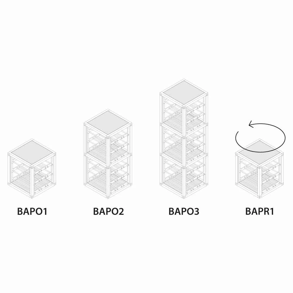 Zia Babel Towers Bidonhouder Gemaakt In Italië, Gemaakt Van Massief Beukenhout 6 Zia Babel Towers Bidonhouder Gemaakt In Italië, Gemaakt Van Massief Beukenhout - Afbeelding 6