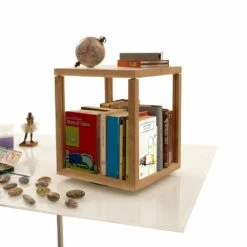 Boekenkast Modern Design Zia Babel The Spinning Tops, Massief Hout