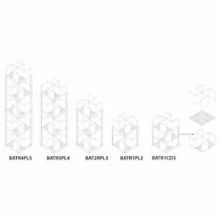 Modular Design Library Zia Babel De Trottole Portalibri, Massief Hout -Slide Shop zia babele le trottole portalibri 8