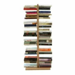 Bibliotheek Modern Kolomontwerp Tante Bice, Handgemaakte Massief Hout -Slide Shop zia bice portalibri a colonna 1