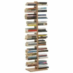 Bibliotheek Modern Kolomontwerp Tante Bice, Handgemaakte Massief Hout -Slide Shop zia bice portalibri a colonna 3