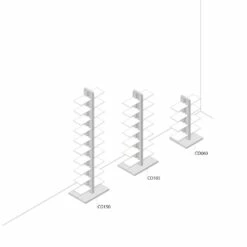 Bibliotheek Modern Kolomontwerp Tante Bice, Handgemaakte Massief Hout -Slide Shop zia bice portalibri a colonna 6