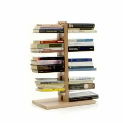 Bibliotheek Modern Kolomontwerp Tante Bice, Handgemaakte Massief Hout -Slide Shop zia bice portalibri a colonna 8