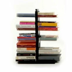 Bibliotheek Modern Kolomontwerp Tante Bice, Handgemaakte Massief Hout -Slide Shop zia bice portalibri a colonna 9