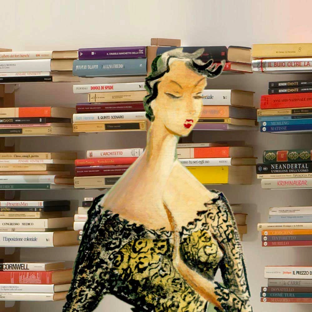 Muur Boekenkast Modern Design Tante Bice, Handgemaakt Product In Massief Hout 7 Muur Boekenkast Modern Design Tante Bice, Handgemaakt Product In Massief Hout - Afbeelding 7