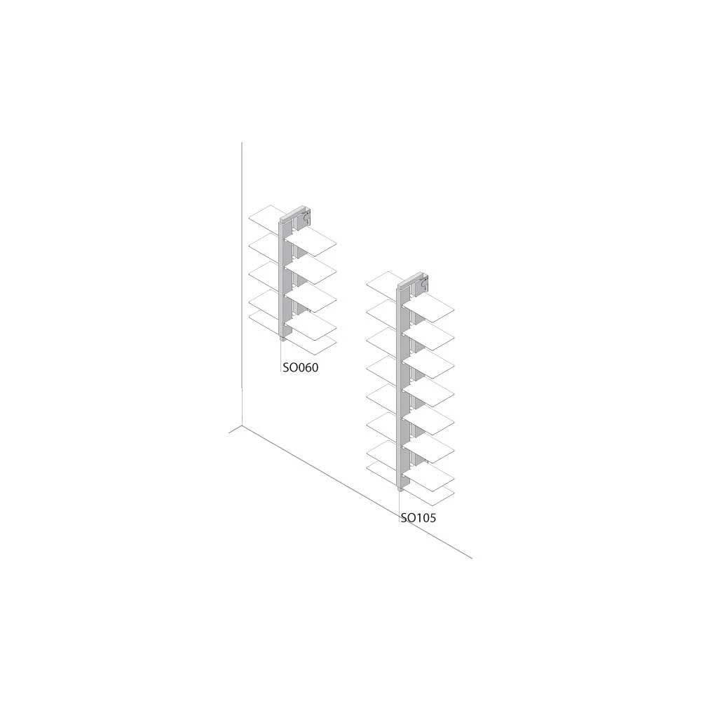 Muur Boekenkast Modern Design Tante Bice, Handgemaakt Product In Massief Hout 8 Muur Boekenkast Modern Design Tante Bice, Handgemaakt Product In Massief Hout - Afbeelding 8